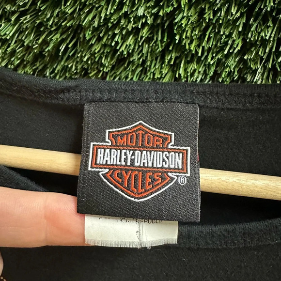 Vintage Harley Davidson Bedazzled Logo T-shirt Small - Picture 3 of 5